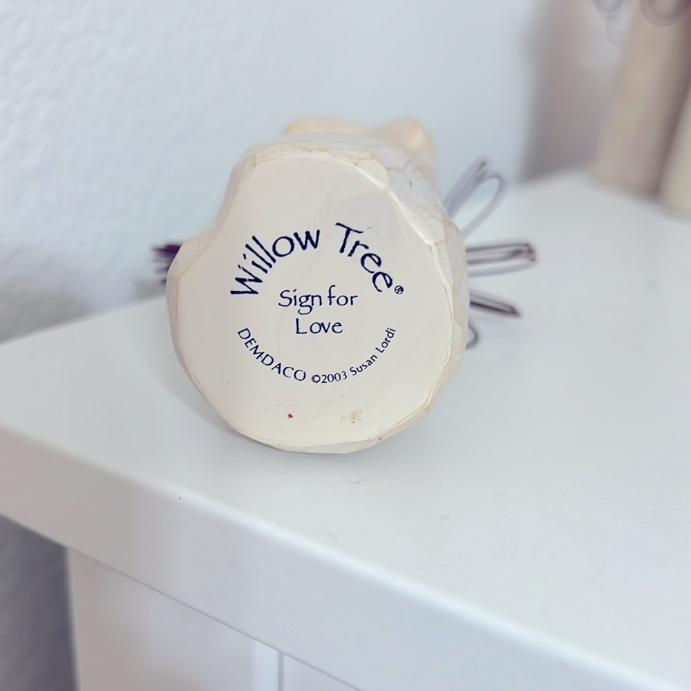 Willow Tree Sign for Love Figurine - Picture 3 of 3